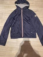 Originele moncler winbreaker donkerblauw 164cm 14 jaar, Blauw, Overige typen, Ophalen of Verzenden, Zo goed als nieuw