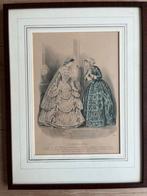 Comte Calisc Gravure - Modeplaat Ingelijst, Antiek en Kunst, Ophalen