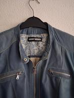 Gerry Weber Blauw Leren Jasje Maat 44, Kleding | Dames, Blauw, Maat 42/44 (L), Ophalen of Verzenden, Zo goed als nieuw