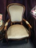 Zeer nette noten fauteuile, Huis en Inrichting, Fauteuils, Ophalen, Zo goed als nieuw, 75 tot 100 cm