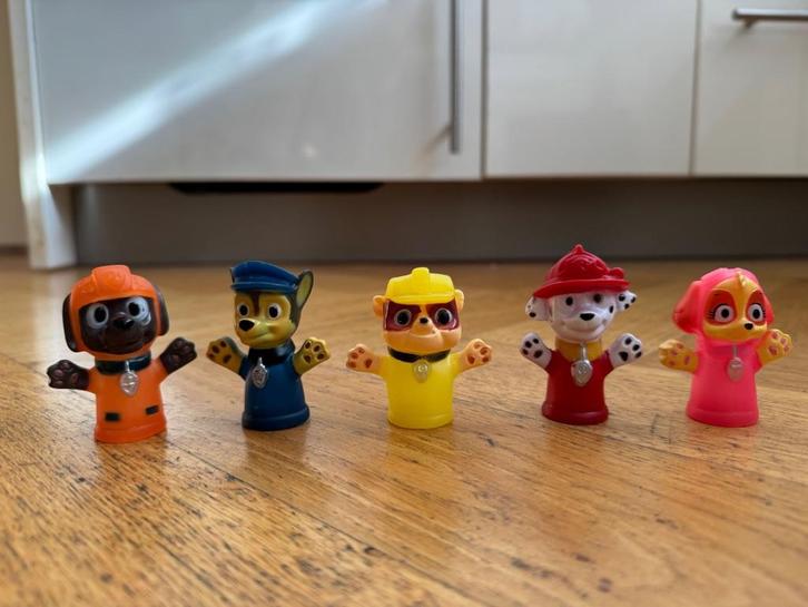 Paw Patrol vingerpoppetjes, Verzamelen, Poppetjes en Figuurtjes, Zo goed als nieuw, Ophalen of Verzenden