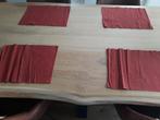 placemats stof 4 x bordeaux rood (wij versturen niet), Ophalen, Gebruikt, Rood, Placemat