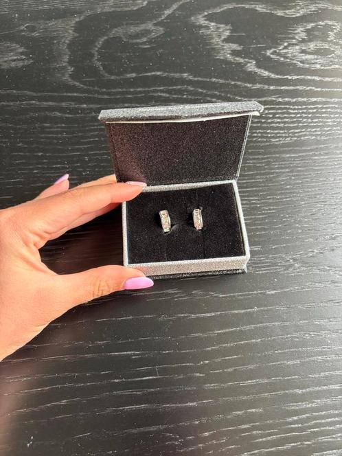 MYC-Paris Zilver Oorbellen Swarovski Kristal, Sieraden, Tassen en Uiterlijk, Oorbellen, Nieuw, Knopjes of Stekers, Zilver, Zilver