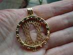 grote mimoneda hanger echt zilver goud verguld 925, Ophalen of Verzenden, Zo goed als nieuw, Goud, Zilver