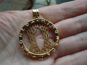 grote mimoneda hanger echt zilver goud verguld 925 beschikbaar voor biedingen