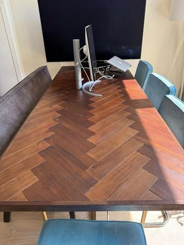 Dutchbone Class Eettafel Visgraat - Bruin beschikbaar voor biedingen