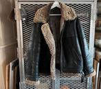 VINTAGE PILOTENJAS SCHAAPSLEER XXL, Kleding | Heren, Ophalen of Verzenden, Gedragen, Bruin