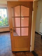 Eiken deur, Doe-het-zelf en Verbouw, Deuren en Horren, 80 tot 100 cm, Binnendeur, Ophalen of Verzenden, Zo goed als nieuw