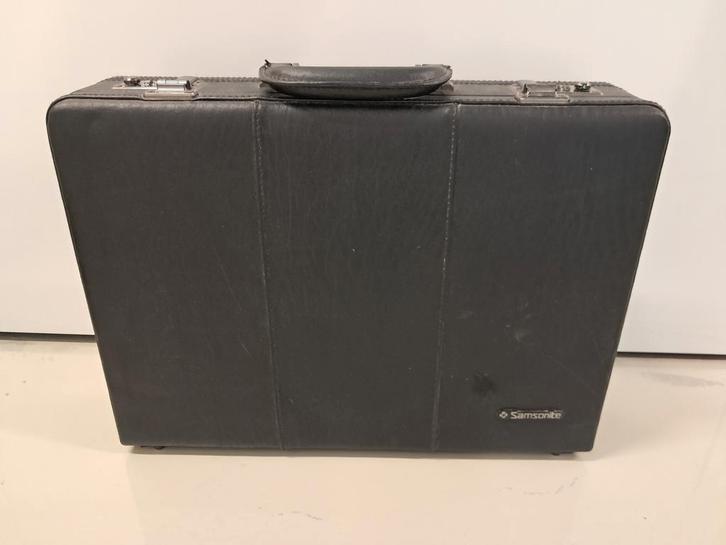 Vintage Samsonite Aktetas, Sieraden, Tassen en Uiterlijk, Tassen | Reistassen en Weekendtassen, Gebruikt, Zwart, 40 tot 60 cm