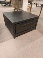 Nieuwe salontafel zwart eikenhout 70x70x40cm lade softclose, Ophalen, ., Nieuw, .
