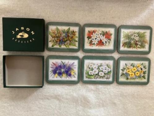 Onderzetters -vintage Jason coasters in doosje- bloemmotief, Huis en Inrichting, Woonaccessoires | Onderzetters, Zo goed als nieuw