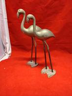 Messing hollywood regency vintage flamingo set 70's, Antiek en Kunst, Ophalen of Verzenden