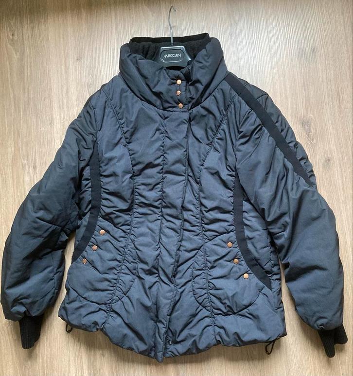 Marccain Zwarte winter Jas - Maat 5 (42), Kleding | Dames, Jassen | Winter, Zo goed als nieuw, Maat 42/44 (L), Zwart, Ophalen of Verzenden