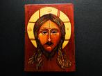 Een handgeschilderd icoon met Jezus Christus, Ophalen of Verzenden