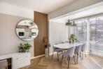 Eettafel hout en wit, Huis en Inrichting, Tafels | Eettafels, Ophalen, Gebruikt, 50 tot 100 cm, Vijf personen of meer