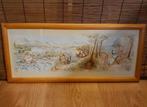Beatrix Potter decoratie plaat in houten lijst vintage, Ophalen, Gebruikt, Wanddecoratie