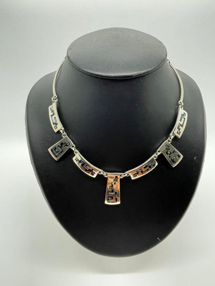 A241 Prachtige zilveren ketting, Sieraden, Tassen en Uiterlijk, Kettingen, Zilver, Zilver, Ophalen of Verzenden