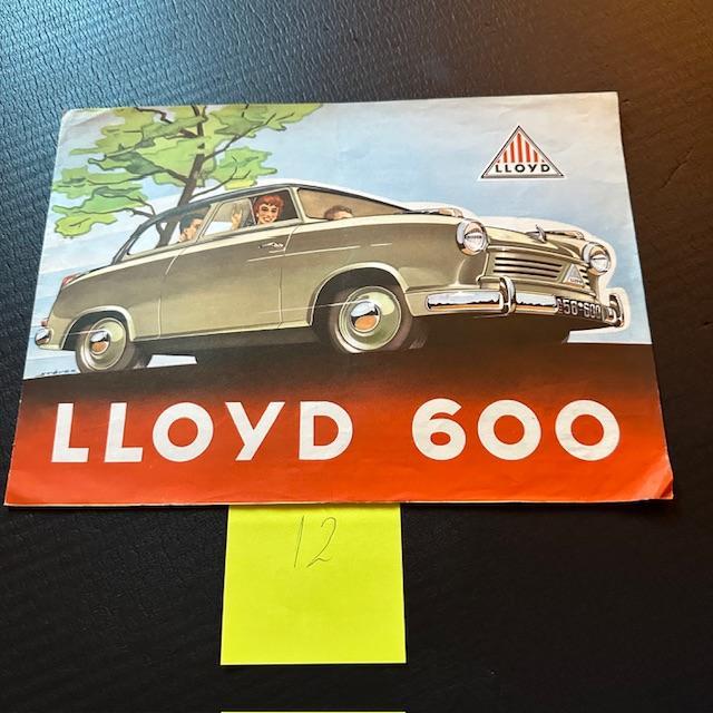 LLOYD 600 - 1956 (#12), Boeken, Auto's | Folders en Tijdschriften, Gelezen, Overige merken, Verzenden