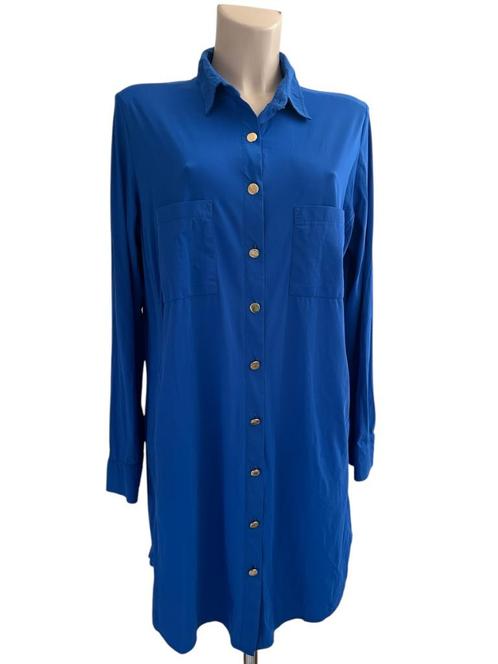 Studio Anneloes jurk blauw travel XL, Kleding | Dames, Jurken, Zo goed als nieuw, Maat 46/48 (XL) of groter, Blauw, Ophalen of Verzenden