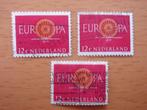 Europa Spaakwiel 3x NVPH 745   Gestempeld, Ophalen of Verzenden, Na 1940, Gestempeld
