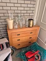 Stevige robuuste houten kast ladenkast dressoir, Ophalen, Teakhout, 50 tot 100 cm, Zo goed als nieuw
