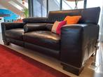 natuzzi, leer, marineblauw, Huis en Inrichting, Ophalen, Gebruikt, Leer