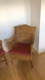 Mooie rieten stoel, Huis en Inrichting, Fauteuils, Ophalen, Minder dan 75 cm, Riet of Rotan, Zo goed als nieuw
