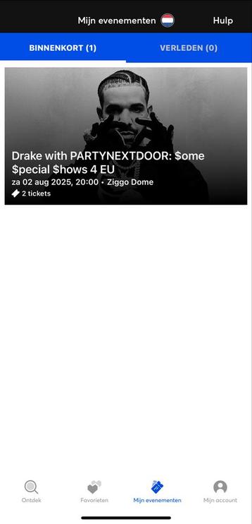 2x Drake met Partynextdoor tickets 2aug beschikbaar voor biedingen