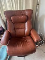 Nothern leren relax fauteuil, Ophalen, Zo goed als nieuw, 75 tot 100 cm, 50 tot 75 cm