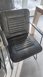 6 grijze stoelen, Huis en Inrichting, Stoelen, Ophalen, Gebruikt, Grijs