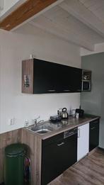 Kitchenette zwart  ca 165 cm, Huis en Inrichting, Keuken | Complete keukens, Ophalen, Gebruikt, Zwart, Enkelwandige keuken