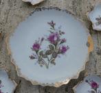 Petit four set / Thee zakjes set Bladvorm met Tros Roosjes, Huis en Inrichting, Keuken | Servies, Ophalen of Verzenden, Zo goed als nieuw