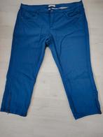 Blauwe broek met ritsjes mt 50 zgan, Kleding | Dames, Ophalen of Verzenden, Zo goed als nieuw, Blauw, Broek of Spijkerbroek