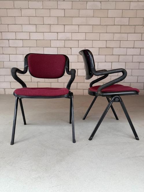 Anonima Castelli Vertebra chair (voorraad: 6), Huis en Inrichting, Stoelen, Gebruikt, Eén, Kunststof, Stof, Zwart, Ophalen