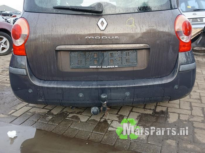 Achterbumper van een Renault Modus, Auto-onderdelen, Carrosserie en Plaatwerk, Bumper, Renault, Gebruikt, 3 maanden garantie, Ophalen of Verzenden