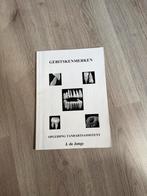 J. de Jonge - Gebitskenmerken, Verzenden, Zo goed als nieuw, J. de Jonge