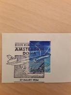 1984 Poststempel KLM 1e lijnvlucht Amsterdam - Doha, Postzegels en Munten, Postzegels | Nederland, Verzenden, Gestempeld