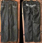 𝗧𝗔𝗜𝗟𝗟𝗘 𝟰𝟬】♀️ XXL〔★★★✩✩〕Jeans〔H-DENIM〕broek, zwart, Zwart, Ophalen of Verzenden, W30 - W32 (confectie 38/40), H-Denim