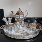 Verzilverd Pako Rhenen Servies met Emaille Details, Ophalen