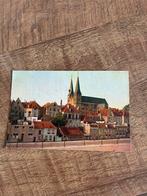 Ansichtkaart Deventer Bergkerk met Emmaplein, Ophalen of Verzenden, Voor 1920, Ongelopen, Overijssel