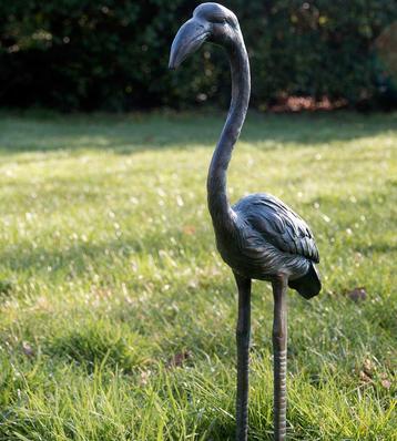Bronzen waterornament - Flamingo  beschikbaar voor biedingen