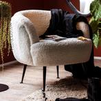 By Boo teddy fauteuil wit creme, Huis en Inrichting, Fauteuils, 75 tot 100 cm, Ophalen of Verzenden, Zo goed als nieuw, Stof