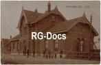 Ansichtkaart - Fotokaart Trein Station Leerdam 1908, Ophalen of Verzenden, Voor 1920, Gelopen, Zuid-Holland