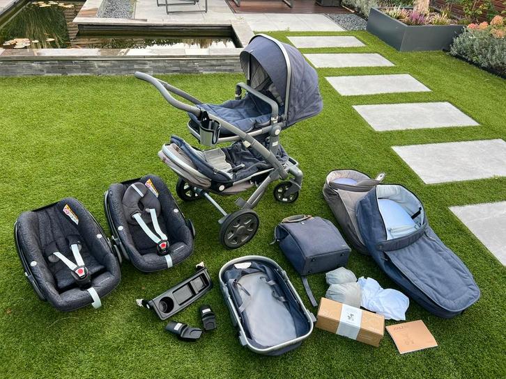 Joolz geo 2 - 3in1 duo/twin inclusief maxi cosi's & extra's!, Kinderen en Baby's, Kinderwagens en Combinaties, Zo goed als nieuw