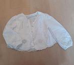 Wit Zara blouse broderie kant. Katoen 128 / 134., Ophalen of Verzenden, Nieuw, Meisje, Overhemd of Blouse