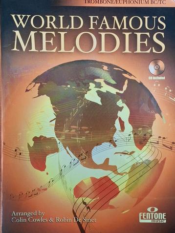Trombone Muziekboek - World Famous Melodies beschikbaar voor biedingen