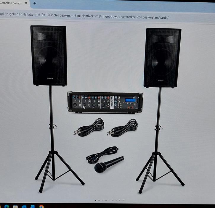 Geluidsinstallatie VONYX, Muziek en Instrumenten, Dj-sets en Draaitafels, Zo goed als nieuw, Overige merken, Ophalen