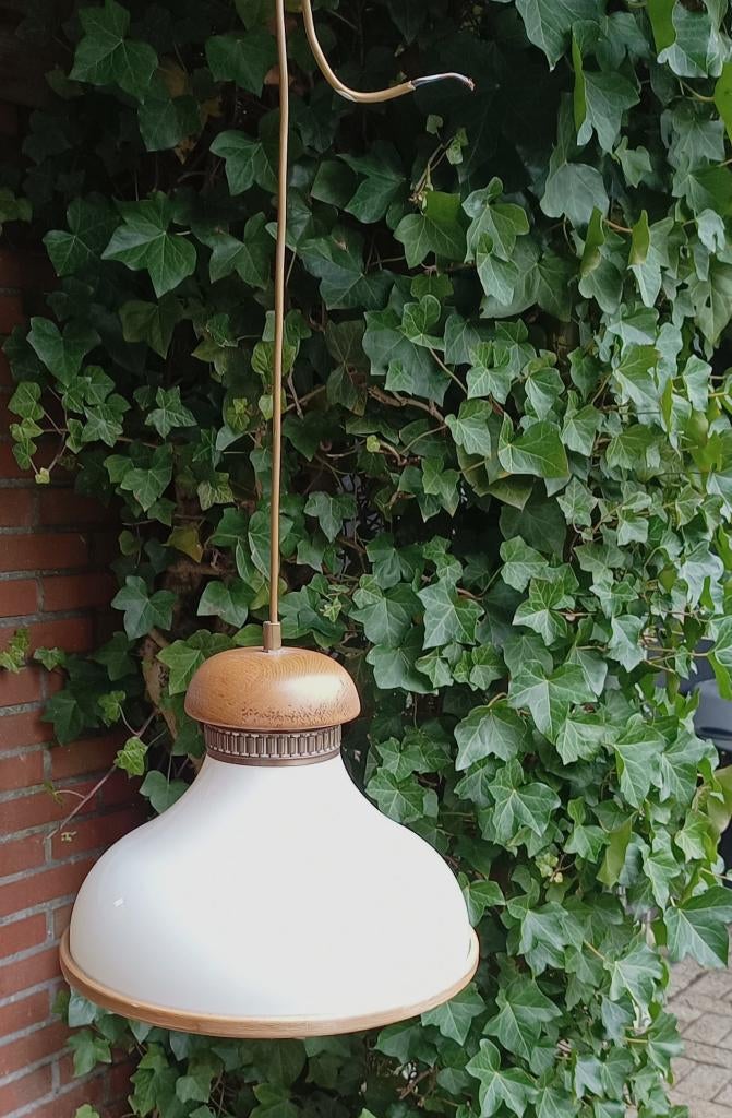 Steinhauer hanglamp - Hollandse vintage  Mushroom design 70s, Gebruikt, Overige materialen, Ophalen of Verzenden, Hollands  vintage  design  seventies