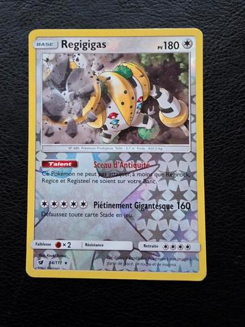 Regigigas #84 sun moon crimson invasion reverse  beschikbaar voor biedingen
