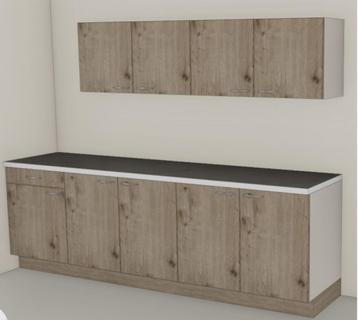 PARTIJ van 6 STUKS keukenblokjes 260 cm NIEUW in de doos beschikbaar voor biedingen